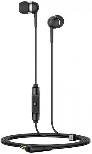 Гарнитура вкладыши Sennheiser CX 80S 1.2м черный проводные в ушной раковине (508896) фото 1