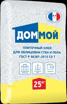 Клей "Дом Мой" плиточный для облицовки стен и пола (ГОСТ 56387-2015) фото 1