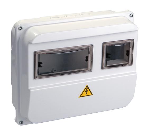 Щит распределительный IEK MSP103-1-55 ЩУРн-П 1/3 IP55 для установки счетчика навесной 270мм 110мм 224мм 400B 3мод. пластик IP55 белый (упак.:1шт) фото 1