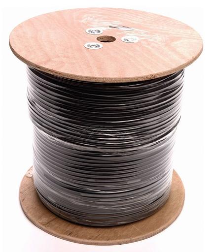 Кабель информационный Lanmaster LAN-6EUTP-OUT кат.6 U/UTP не экранированный 4X2X23AWG PE 305м черный фото 2