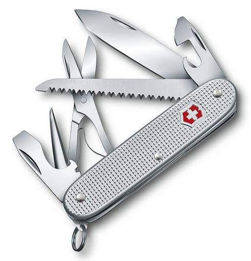 Нож перочинный Victorinox Farmer X Alox (0.8271.26) 93мм 10функций серебристый карт.коробка фото 1