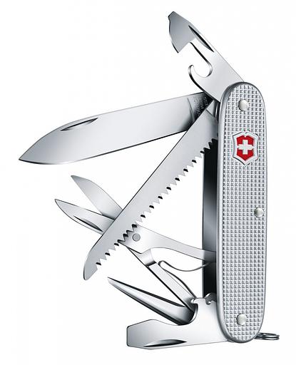 Нож перочинный Victorinox Farmer X Alox (0.8271.26) 93мм 10функций серебристый карт.коробка фото 2
