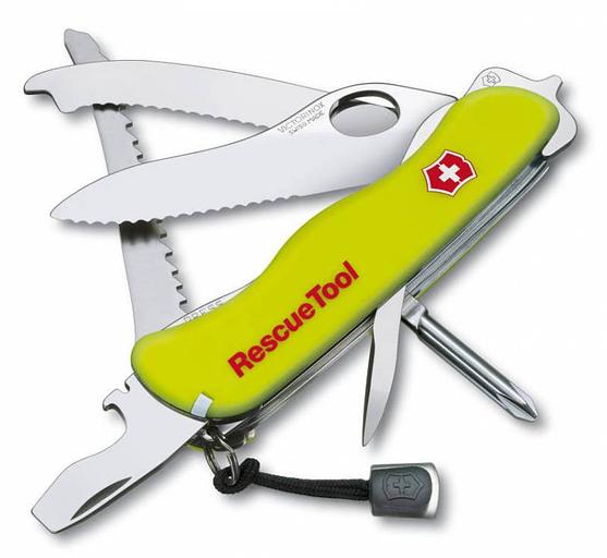 Нож перочинный Victorinox RescueTool One Hand (0.8623.MWN) 111мм 12функций салатовый карт.коробка фото 2