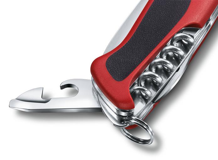 Нож перочинный Victorinox RangerGrip 57 Hunter (0.9583.MC) 130мм 13функций красный/черный карт.коробка фото 3