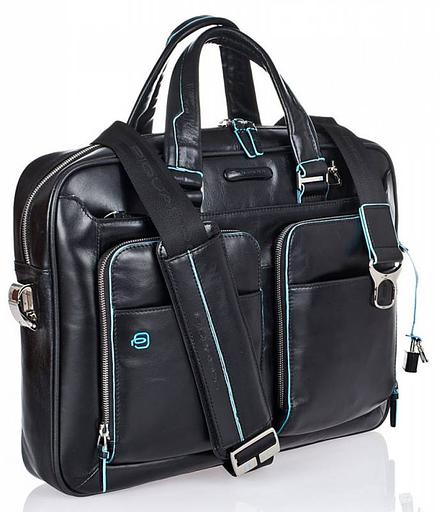Сумка Piquadro Blue Square CA2849B2/N черный натур.кожа фото 4