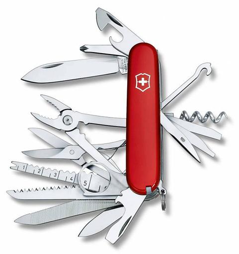 Нож перочинный Victorinox SwissChamp (1.6795) 91мм 33функций красный карт.коробка фото 1