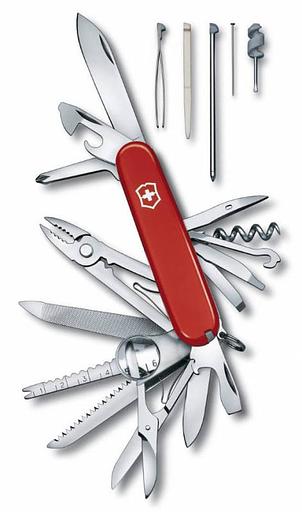 Нож перочинный Victorinox SwissChamp (1.6795) 91мм 33функций красный карт.коробка фото 4