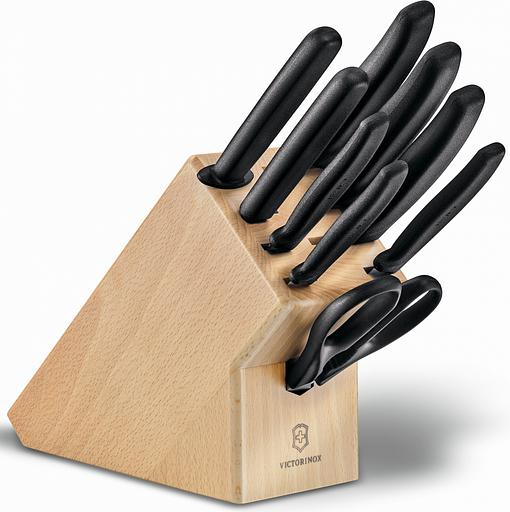 Набор ножей кухон. Victorinox Swiss Classic (6.7193.9) компл.:8шт scissors дерево/черный фото 2