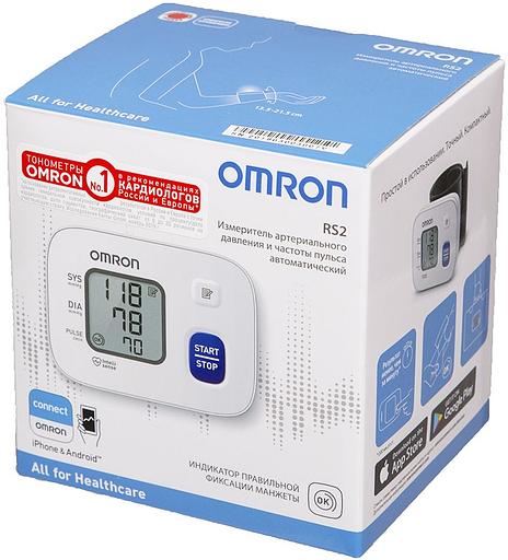 Тонометр автоматический Omron RS2 (HEM-6121-RU) фото 9