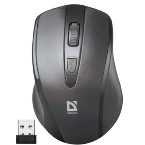 Defender Беспроводная оптическая мышь Datum MM-265 черный,3 кнопки,1600 dpi Defender Datum MM-265 черный (52265) фото 1