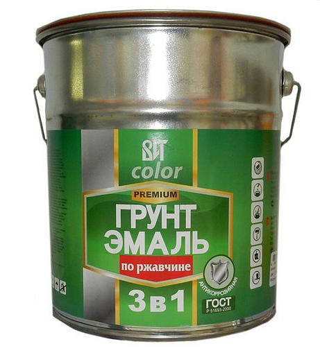 Грунт -эмаль по ржавчине шоколад ВИТ 20 кг фото 1