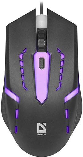 Мышь Defender Flash MB-600L черный оптическая (1200dpi) USB (3but) фото 1