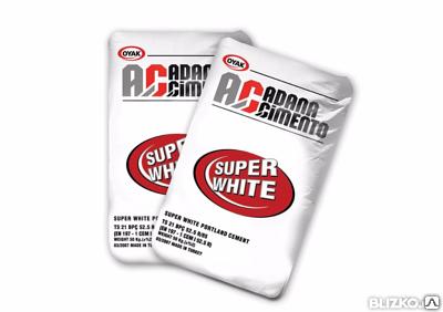 Цемент Супербелый М600 СЕМ52,5R (Белый) Египет фото 1