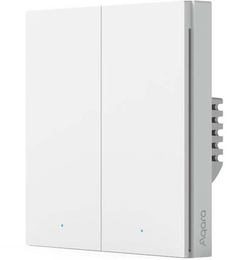 Умный выключатель Aqara Smart Wall Switch H1 EU (Neutral, Double Rocker) (WS-EUK04) фото 2