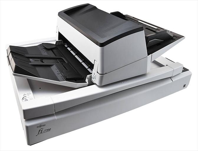 Сканер Fujitsu scanner fi-7700 (Профессиональный сканер для небольших объемов документов, 80 стр/мин, 160 изобр/мин, А3, двустороннее устройство АПД и планшетный блок, USB 3.1, светодиодная подсветка) (PA03740-B001) фото 1