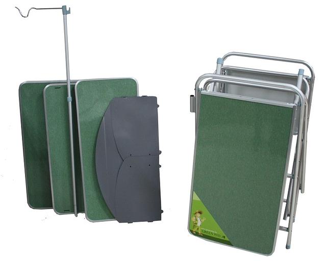 Кухня мобильная Green Way зелёный фото 2