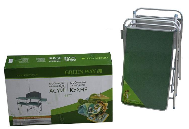 Кухня мобильная Green Way зелёный фото 4
