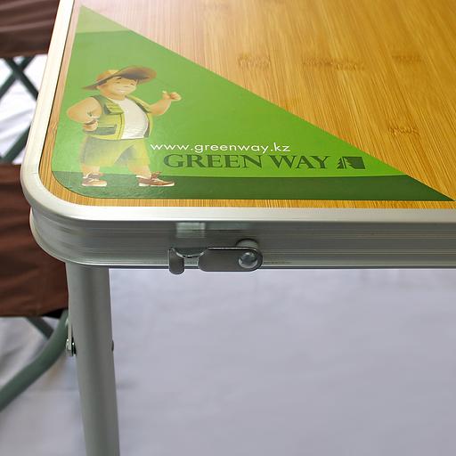 Стол туристический раскладной с 4 табуретами Green Way бамбук фото 8