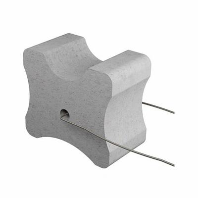 Универсальный бетонный фиксатор Кость Бабочка с проволокой 35-50, опт фото 1