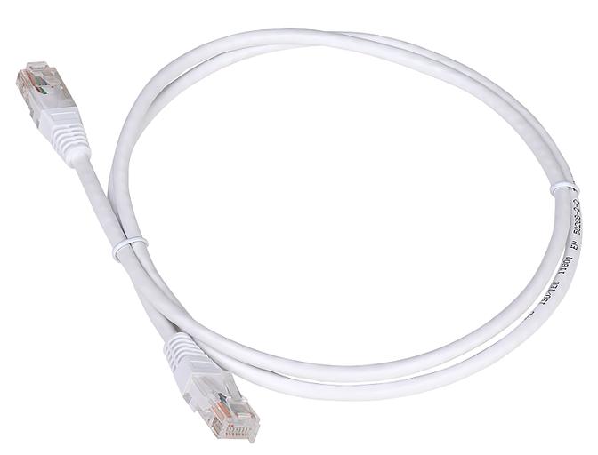Патч-корд TWT UTP кат.5e, с заливными колпачками, 1.5 м, белый (TWT-45-45-1.5-WH) фото 1