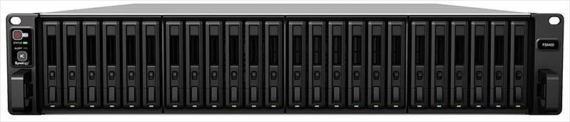 Система хранения данных Synology FlashStation (Rack 2U) 2x8C2,1GhzCPU/32Gb upto 512/no HDD upto 24 SAS SSD upto 72 (2xRX2417sas or 2xRX1217sas)/2xUSB3.0/2x10GE(RJ-45)+2x1GE)/2xExpSlot/iSCSI/2xIPcam(upto128)/2xRPS/no rail/5YW (FS6400) фото 1