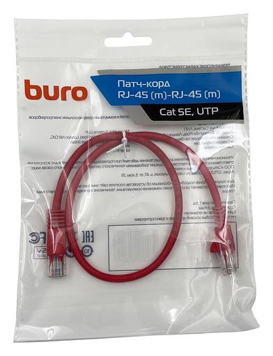 Патч-корд Buro UTP 4 пары cat5E CCA molded 0.5м красный RJ-45 (m)-RJ-45 (m) фото 2