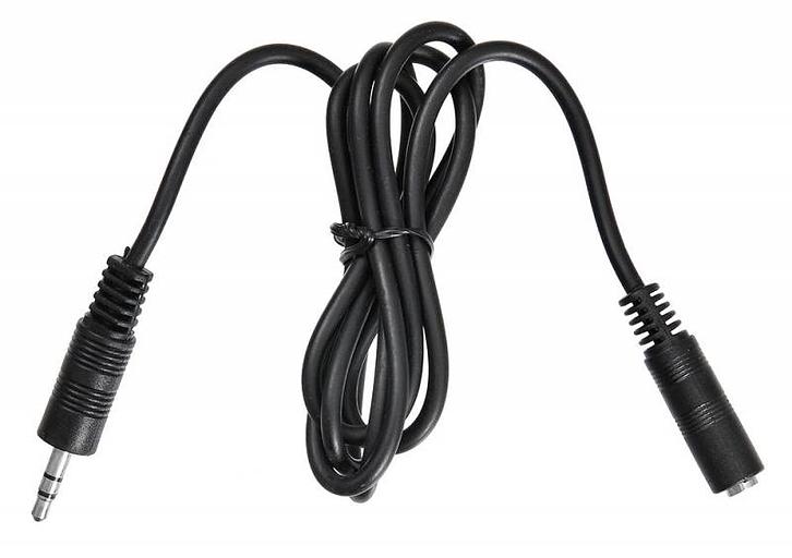 Кабель-удлинитель аудио Buro BAAC003-1 Jack 3.5 (m)/Jack 3.5 (f) 1м. черный фото 2