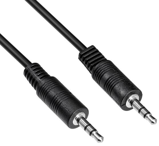 Кабель соединительный аудио-видео Buro BAAC002-2 Jack 3.5 (m)/Jack 3.5 (m) 2м. черный фото 1