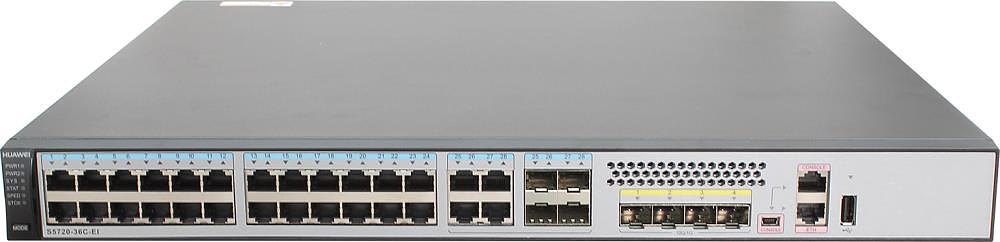 Коммутатор 28GE/4DP 4SFP+ 1SL S5720-36C-EI-AC HUAWEI фото 3