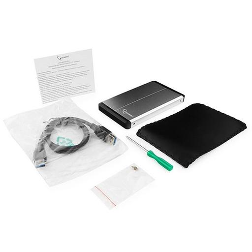 Внешний корпус 2.5" Gembird EE2-U3S-2-S, серебро, USB 3.0, SATA, металл Gembird {100} фото 5