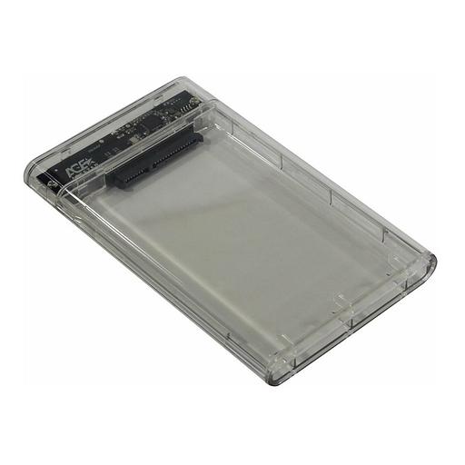 USB 3.0 Внешний корпус 2.5" SATAIII HDD/SSD AgeStar 3UB2P4 (TRANSPARENCY) пластик, прозрачный {50} (672691) фото 1