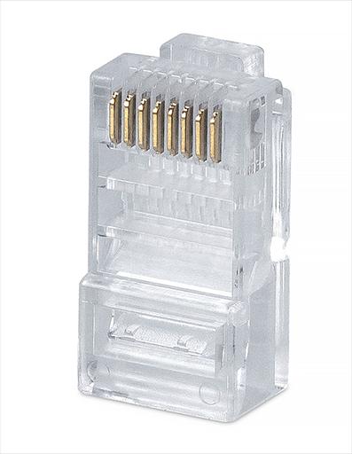 Cabeus 8P8C Коннектор RJ-45 под витую пару, категория 5e, универсальный, для проводников с толщ. по изол. до 1,05 мм (8P8C) фото 1