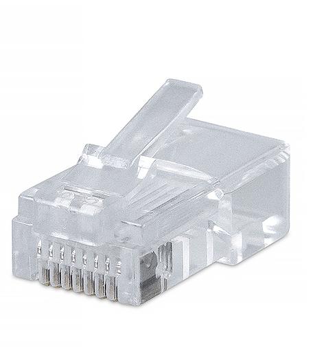 Cabeus 8P8C Коннектор RJ-45 под витую пару, категория 5e, универсальный, для проводников с толщ. по изол. до 1,05 мм (8P8C) фото 2