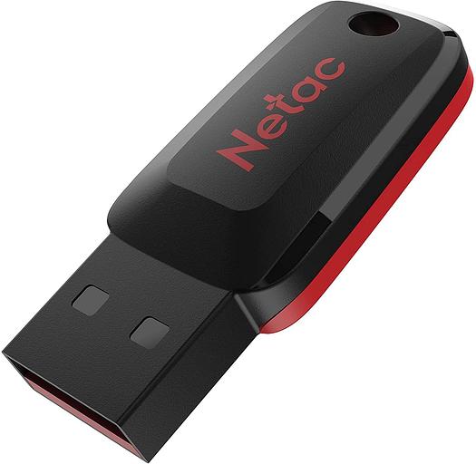 Флеш Диск Netac 32Gb U197 NT03U197N-032G-20BK USB2.0 черный/красный фото 3