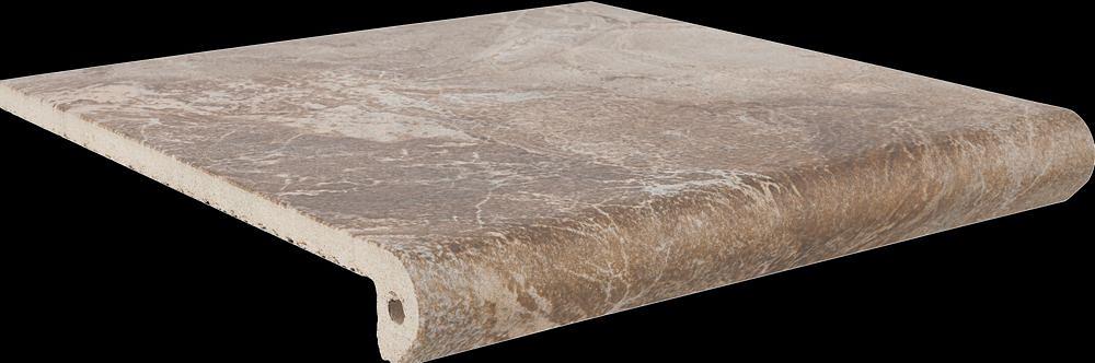 Ступень клинкерная фронтальная Exagres Maverick Siena Peldano ML 33x33 фото 1