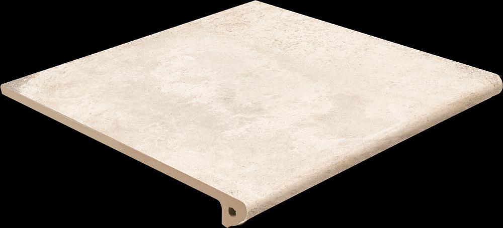 Ступень клинкерная фронтальная Exagres Alhamar Blanco Peldano Fiorentino 33x33 фото 1