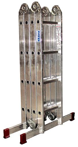 Стремянка Krause Corda KS-085047 шарнирная алюминий четырехсекционнаяx 4ступ. (085047) фото 4