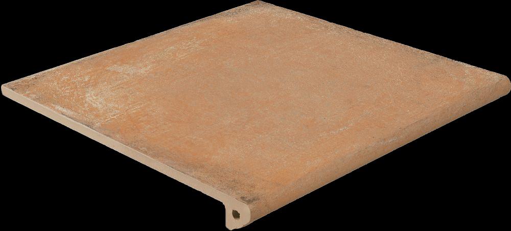 Ступень клинкерная фронтальная Exagres Alhamar Salmon Peldano Fiorentino 33x33 фото 1