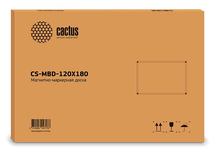 Доска магнитно-маркерная Cactus CS-MBD-120X180 магнитно-маркерная лак белый 120x180см алюминиевая рама фото 2