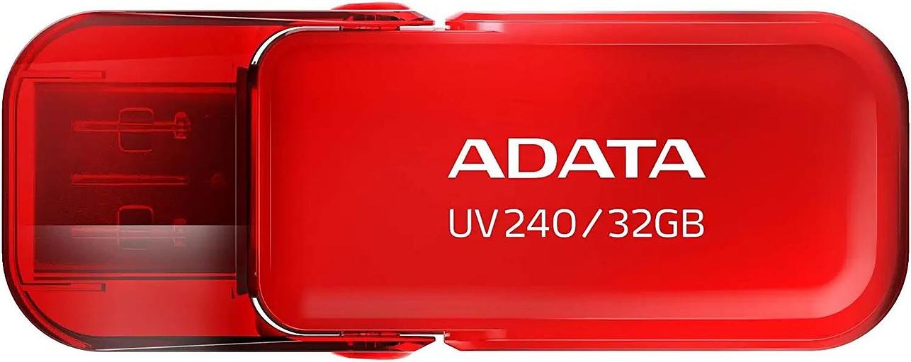 Флеш Диск A-Data 32Gb UV240 AUV240-32G-RRD USB2.0 красный фото 1