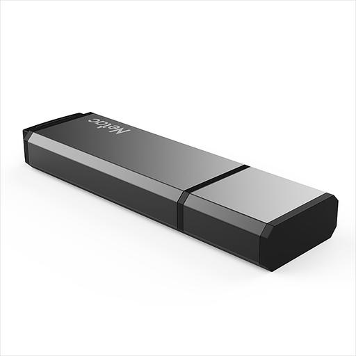 Носитель информации Netac U351 USB2.0 Flash Drive 16GB, aluminum alloy housing (NT03U351N-016G-20BK) фото 2