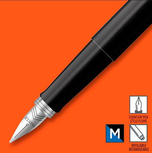 Ручка перьев. Parker Jotter Original F60 (CW2096430) Black M сталь нержавеющая блистер фото 3