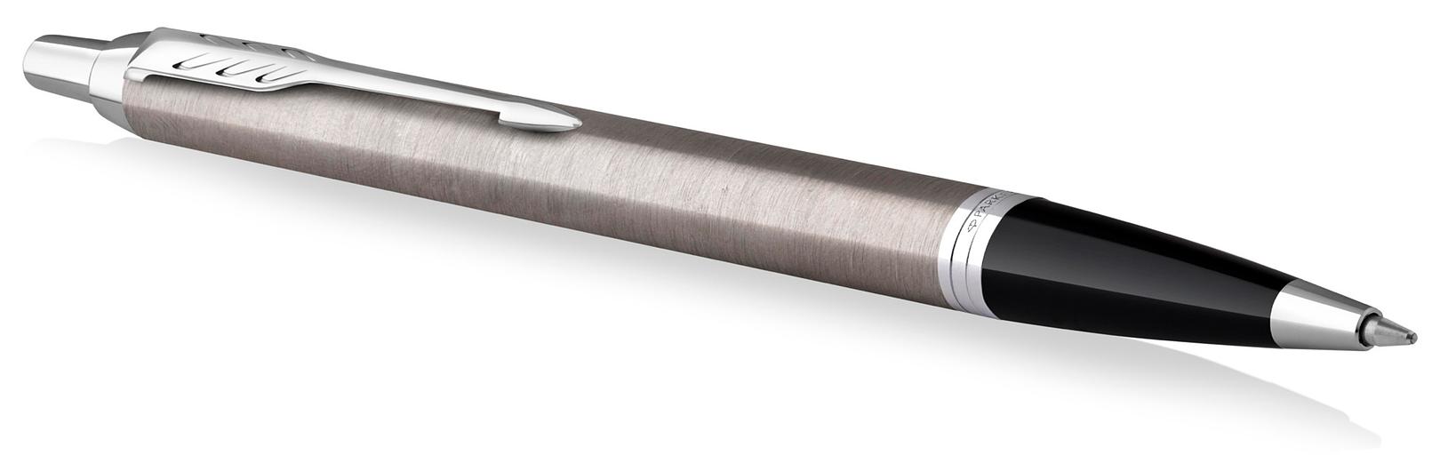 Ручка шариков. Parker IM Essential K319 (CW2143631) Brushed Metal CT M син. черн. подар.кор. фото 3