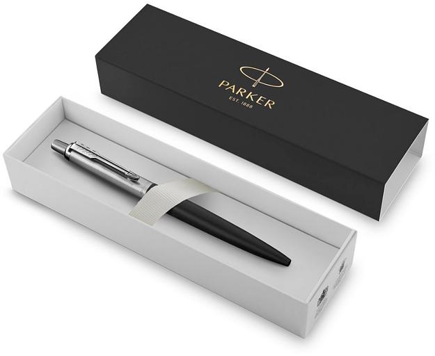 Ручка шариков. Parker Jotter XL K69 (CW2068358) Matte Black CT M син. черн. подар.кор. фото 3