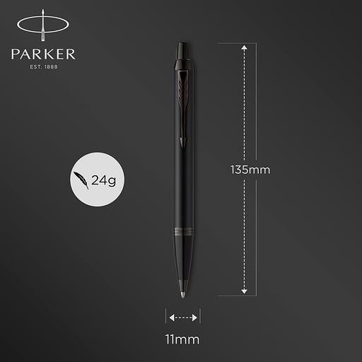 Ручка шариков. Parker IM Achromatic K317 (CW2127618) Matt Black M син. черн. подар.кор. фото 3