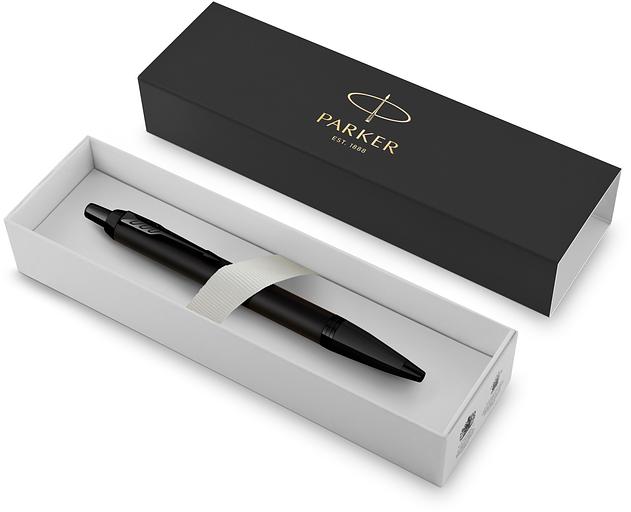 Ручка шариков. Parker IM Achromatic K317 (CW2127618) Matt Black M син. черн. подар.кор. фото 5