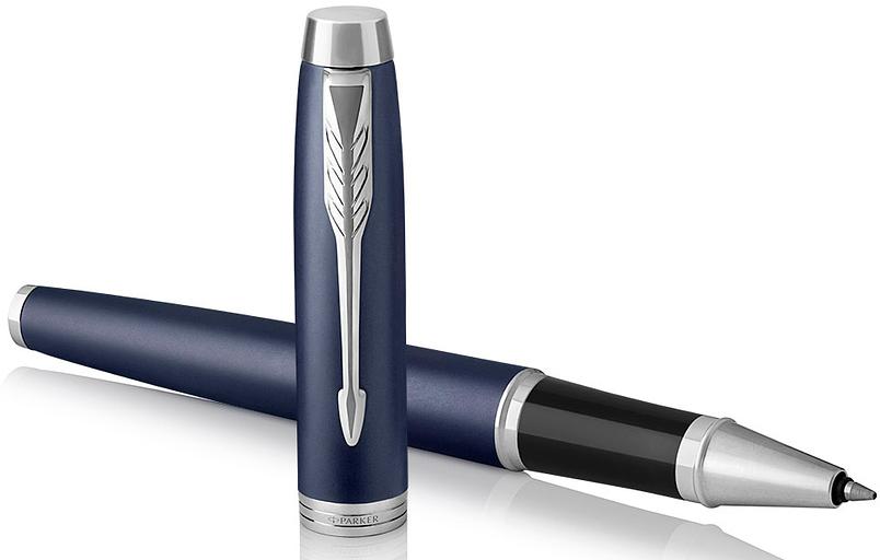 Ручка роллер Parker IM Core T321 (CW1931661) Matte Blue CT F черн. черн. подар.кор. фото 3