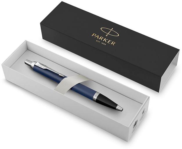 Ручка шариков. Parker IM Core K321 (CW1931668) Matte Blue CT M син. черн. подар.кор. фото 3