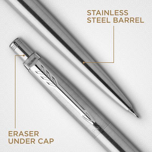 Набор ручек Parker Jotter Core KB61 (CW2093256) Stainless Steel CT подар.кор. ручка шариковая/карандаш механический 0.5 фото 4