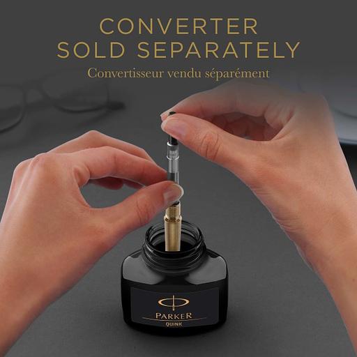 Флакон с чернилами Parker Quink Ink Z13 (CW1950375) черные чернила 57мл для ручек перьевых фото 3